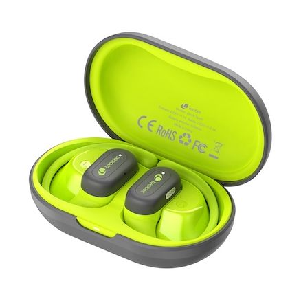 Auriculares Deportivos Bluetooth Leotec Open Air Zenith Sport con estuche de carga/ Autonomía 6.5h/ Lima