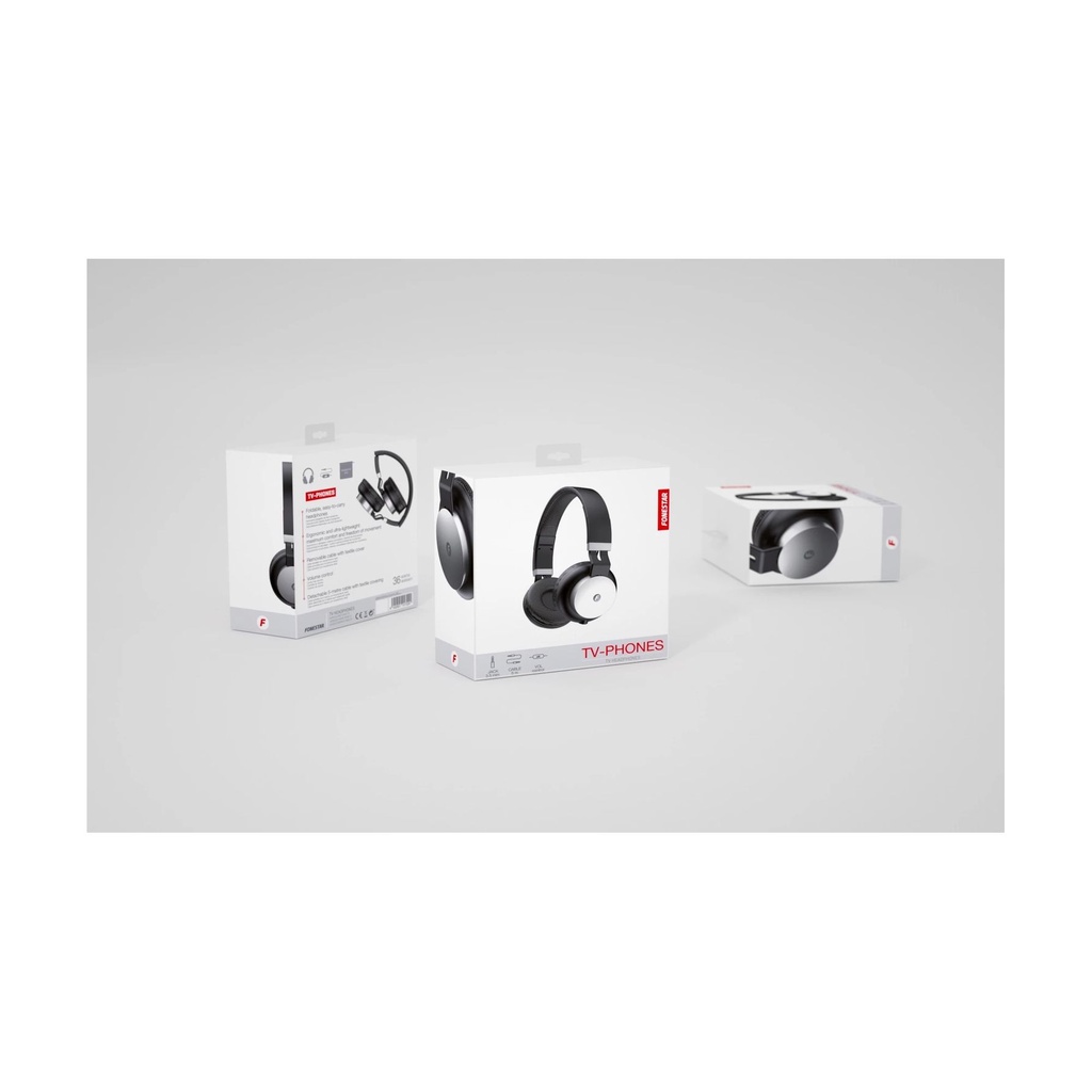 Auriculares Fonestar TV-PHONES/ Jack 3.5/ Negros