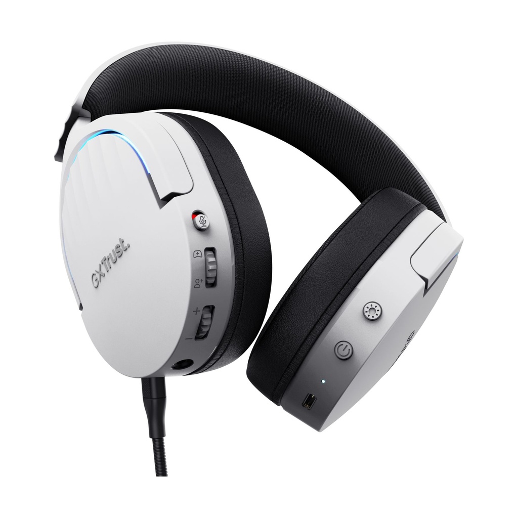 Trust Gaming GXT 491 Fayzo Wireless Gaming Headset with Microphone / Bluetooth / 3.5mm Jack / White