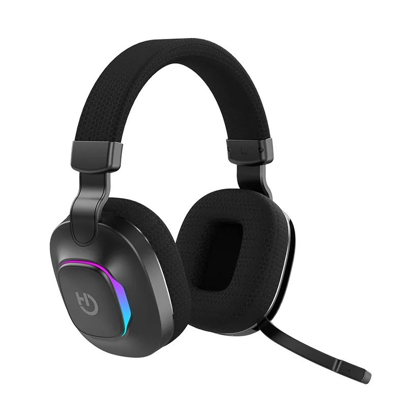 Hiditec Vortex ARGB Gaming Headset with Microphone / 3.5mm Jack / Bluetooth / Black