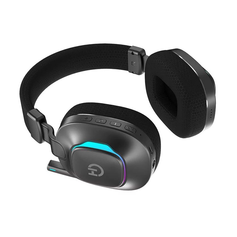 Hiditec Vortex ARGB Gaming Headset with Microphone / 3.5mm Jack / Bluetooth / Black