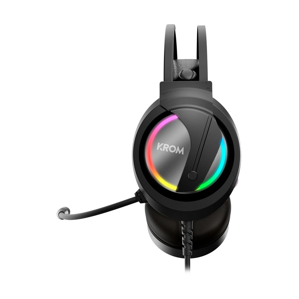 Krom Kappa Gaming Headset with Microphone / 3.5mm Jack / USB 2.0 / Black
