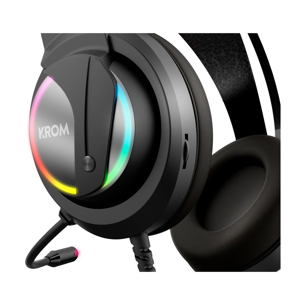 Krom Kappa Gaming Headset with Microphone / 3.5mm Jack / USB 2.0 / Black