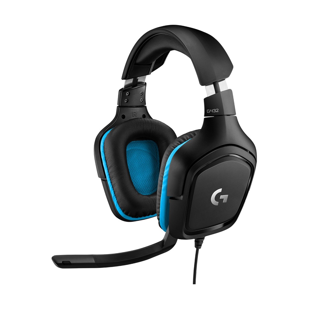Logitech G432 Gaming Headset with Microphone / USB 2.0 / 3.5mm Jack / Black