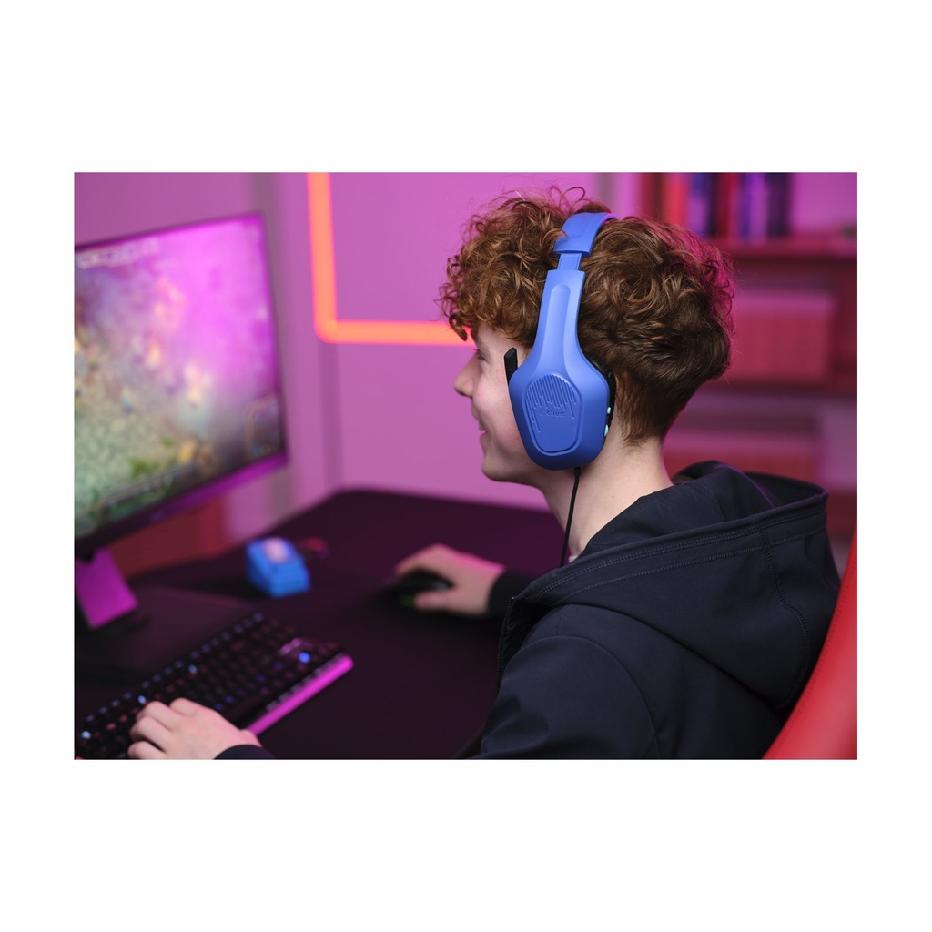 Trust Gaming GXT 415 Zirox Gaming Headset with Microphone / 3.5mm Jack / Blue