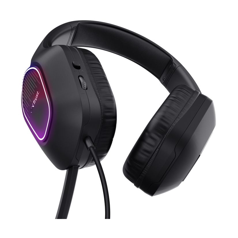 Gaming Headphones with Microphone Trust Gaming GXT 416 Zirox/ Jack 3.5/USB Black