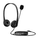 Auriculares HP G2/ con Micrófono/ USB/ Negros
