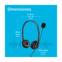 Auriculares HP G2/ con Micrófono/ USB/ Negros
