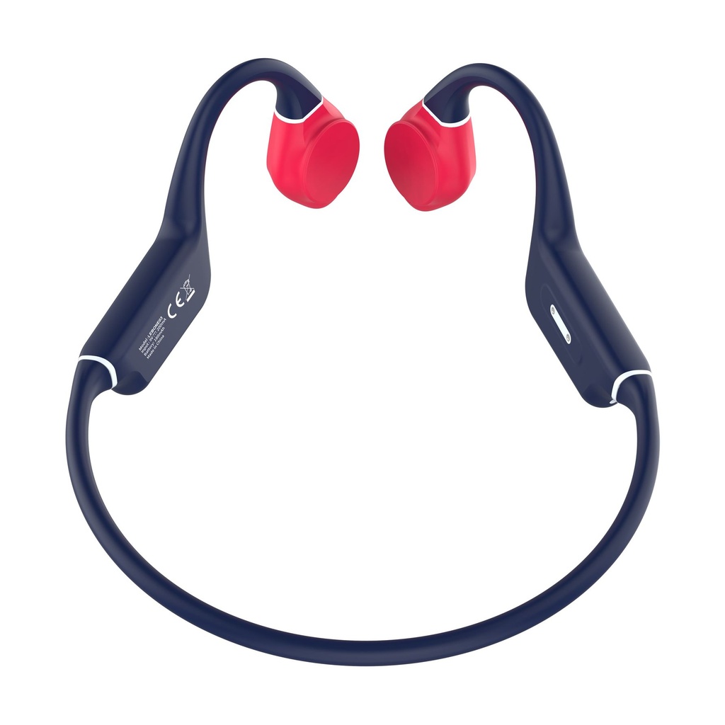 Auriculares Inalámbricos Deportivos de Conducción Ósea Leotec Osea Kuri/ con Micrófono/ Bluetooth/ Azules y Rojos