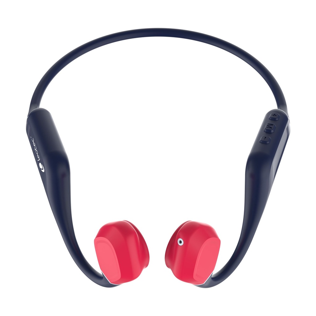 Auriculares Inalámbricos Deportivos de Conducción Ósea Leotec Osea Kuri/ con Micrófono/ Bluetooth/ Azules y Rojos