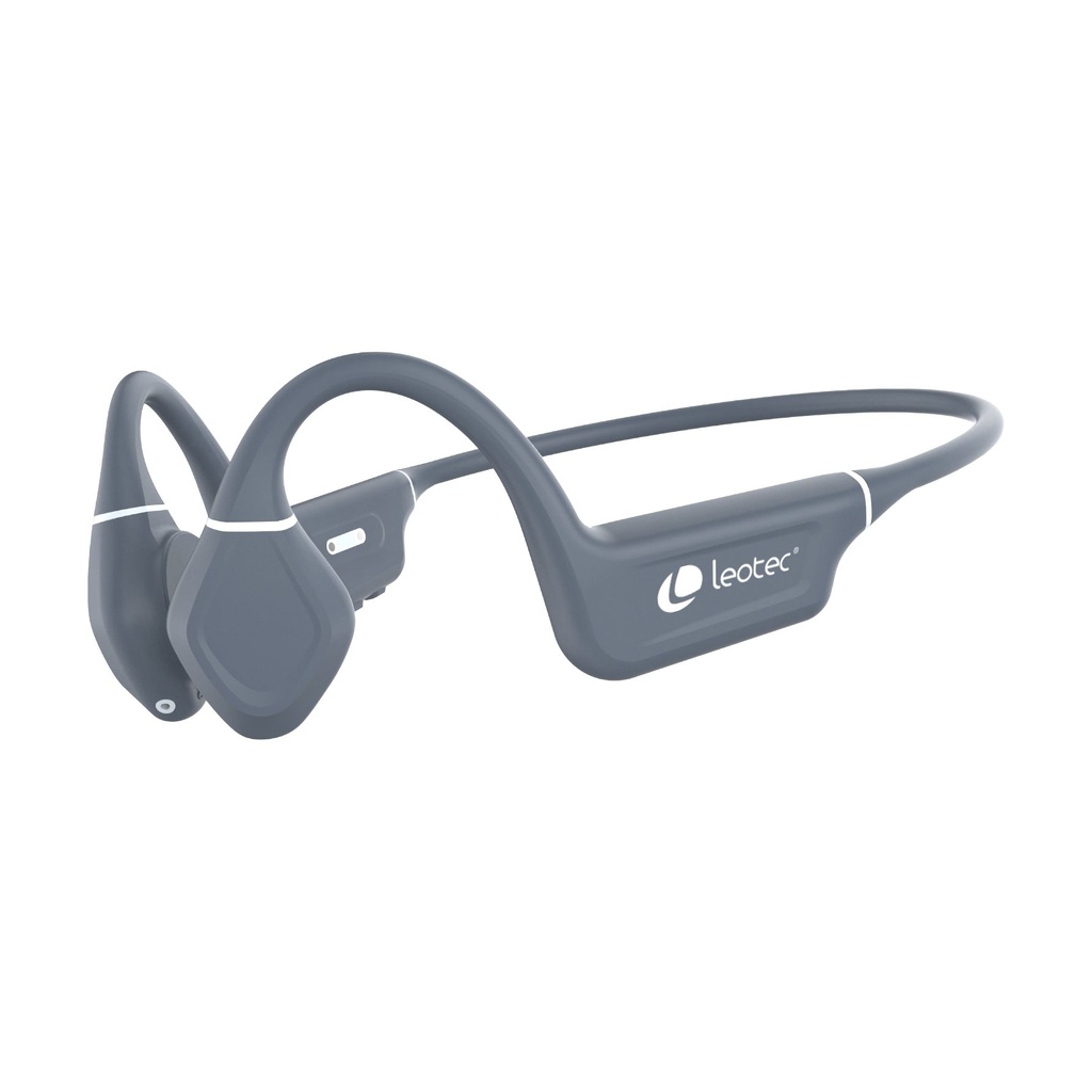 Auriculares Inalámbricos Deportivos de Conducción Ósea Leotec Osea Kuri/ con Micrófono/ Bluetooth/ Grises