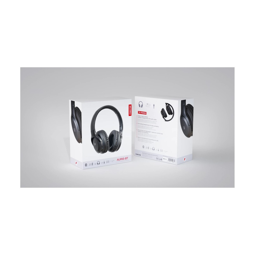 Auriculares Inalámbricos Fonestar AURIS-BT/ con Micrófono/ Bluetooth/ Negros
