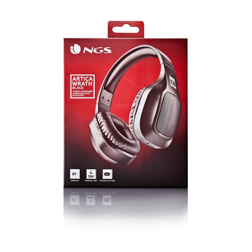 Auriculares Inalámbricos NGS Artica Wrath/ con Micrófono/ Bluetooth/ Negros