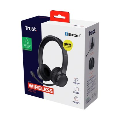 Auriculares Inalámbricos Trust Ayda ENC/ con Micrófono/ Negros