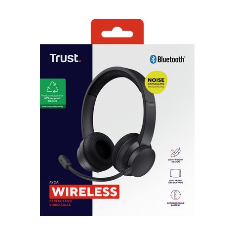 Auriculares Inalámbricos Trust Ayda ENC/ con Micrófono/ Negros