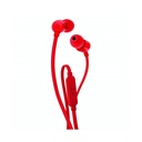 Auriculares Intrauditivos JBL T110/ con Micrófono/ Jack 3.5/ Rojos