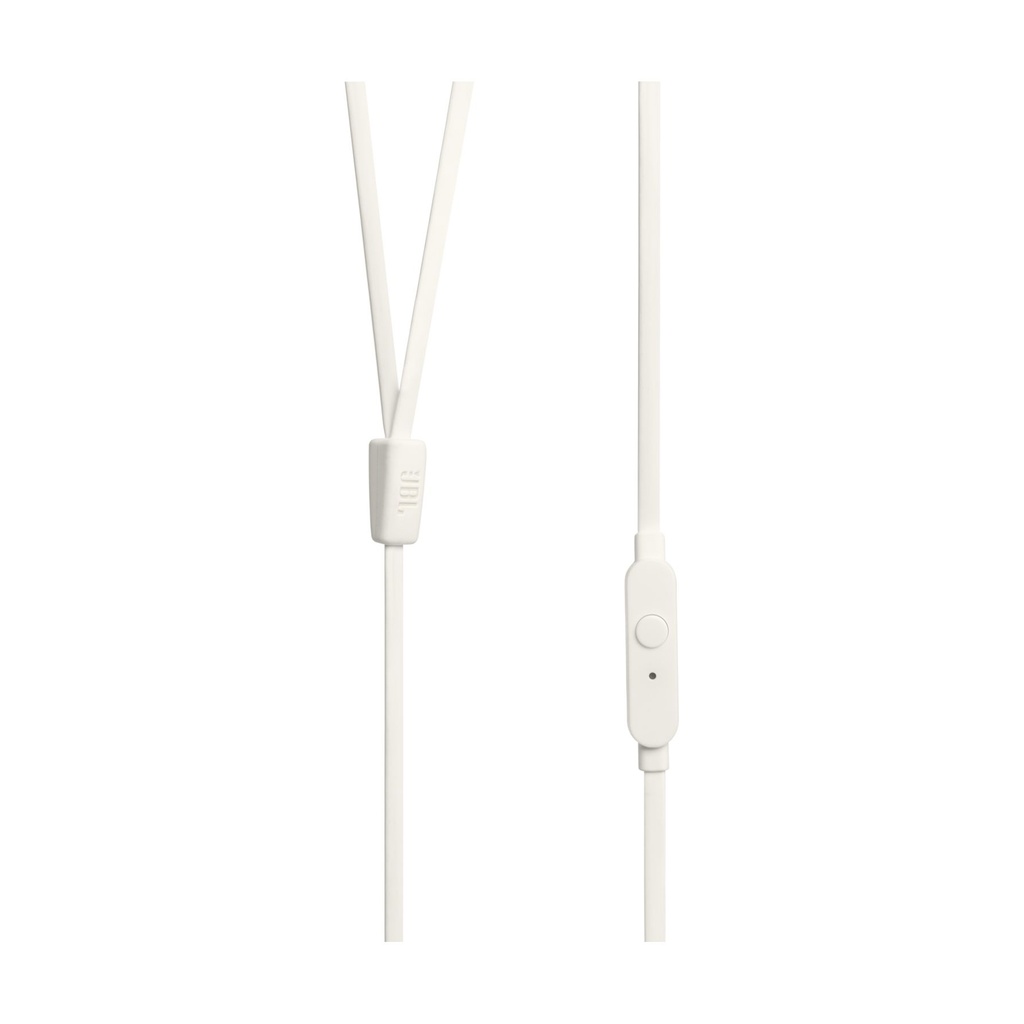 Auriculares Intrauditivos JBL Tune 110/ con Micrófono/ Jack 3.5/ Blancos