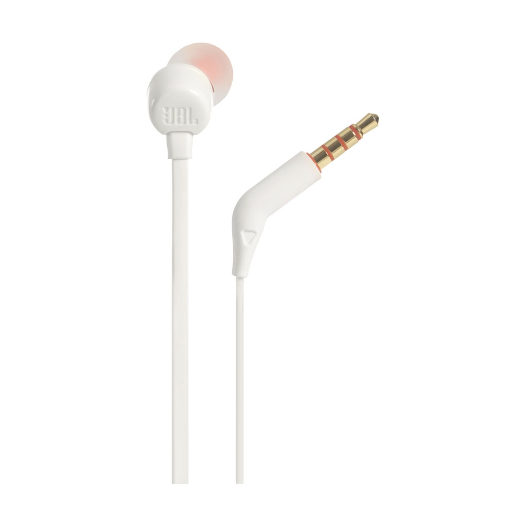 Auriculares Intrauditivos JBL Tune 110/ con Micrófono/ Jack 3.5/ Blancos