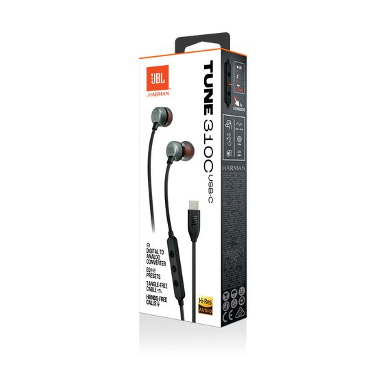 Auriculares Intrauditivos JBL Tune 310C/ con Micrófono/ Negros