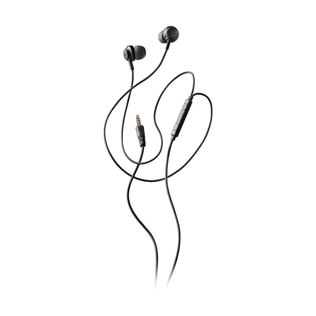Auriculares Intrauditivos NGS Cross Drift/ con Micrófono/ Jack 3.5/ Negros