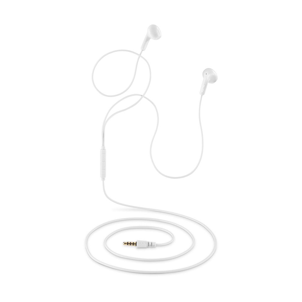 Auriculares Intrauditivos NGS Cross Flip/ con Micrófono/ Jack 3.5/ Blancos