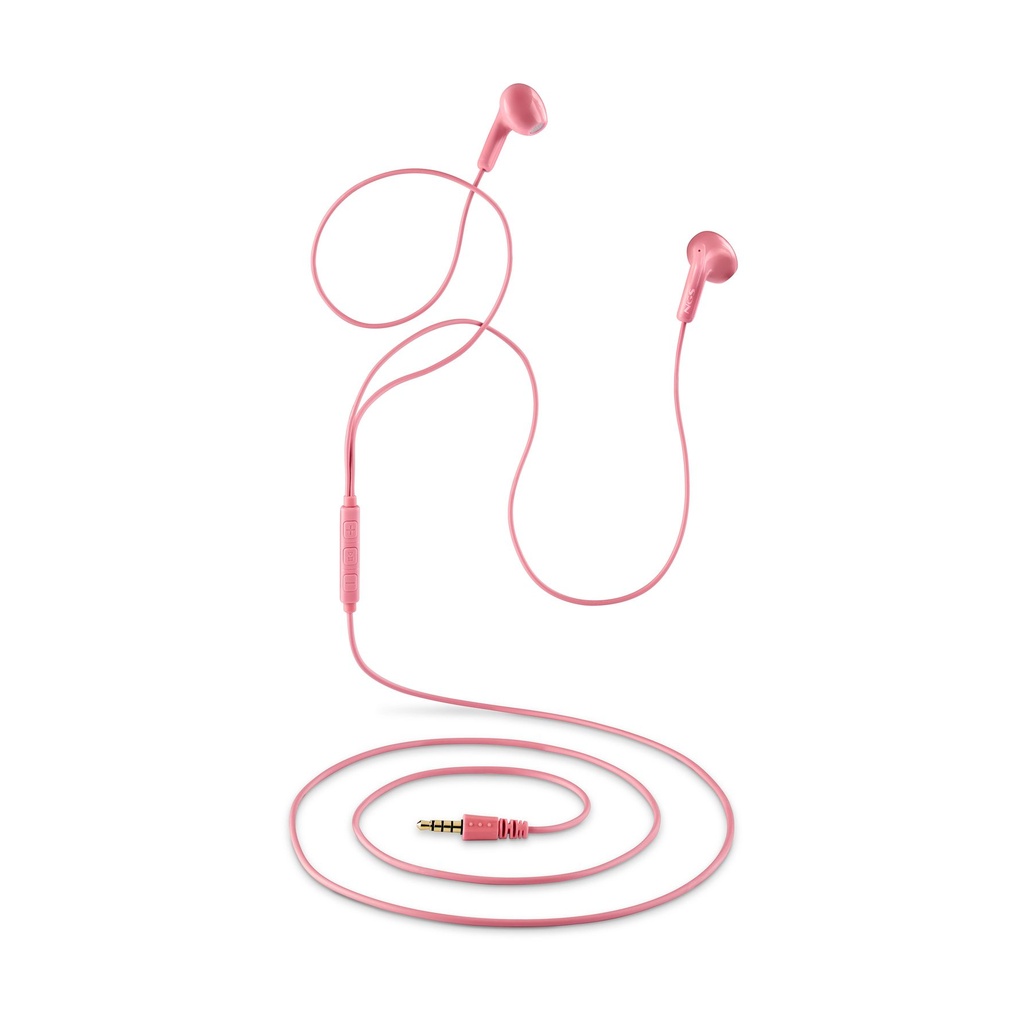 Auriculares Intrauditivos NGS Cross Flip/ con Micrófono/ Jack 3.5/ Rosas