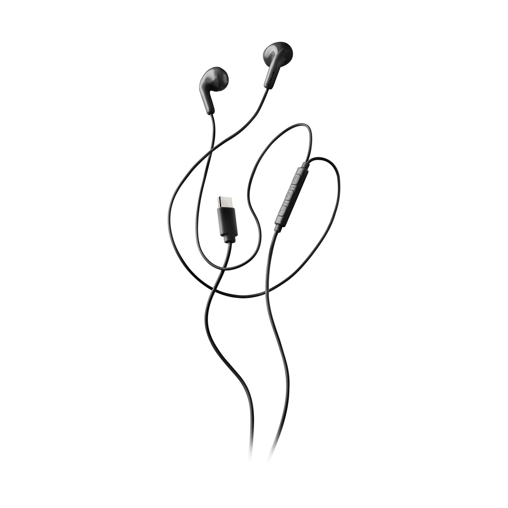 Auriculares Intrauditivos NGS Cross Glide/ con Micrófono/ USB Tipo-C/ Negros