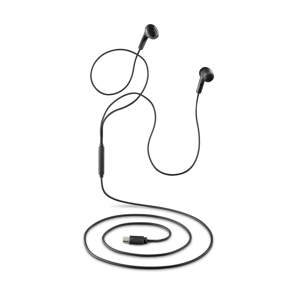 Auriculares Intrauditivos NGS Cross Glide/ con Micrófono/ USB Tipo-C/ Negros