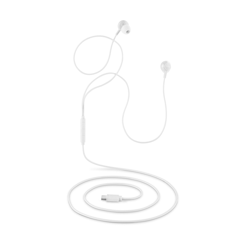Auriculares Intrauditivos NGS Cross Step/ con Micrófono/ USB Tipo-C/ Blancos