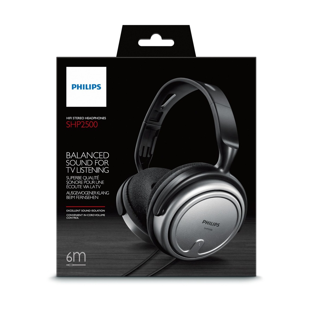 Auriculares Intrauditivos Philips SHP2500/10/ Jack 3.5/ Grises