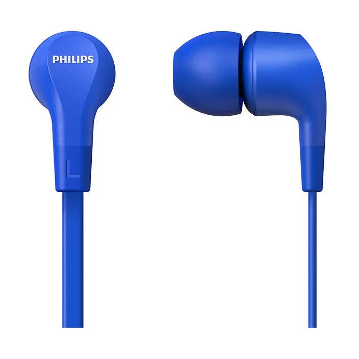 Auriculares Intrauditivos Philips TAE1105BL/ con Micrófono/ Jack 3.5/ Azules