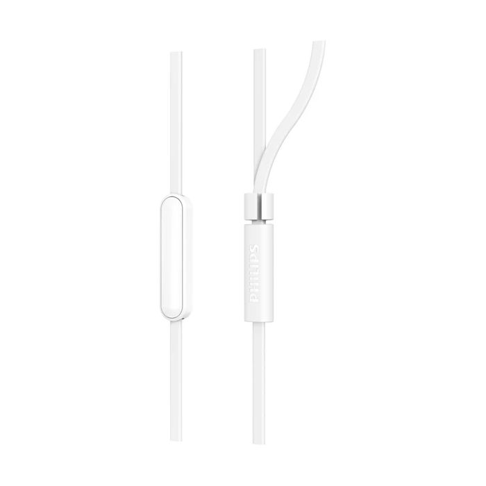 Auriculares Intrauditivos Philips TAE1105WT/ con Micrófono/ Jack 3.5/ Blancos