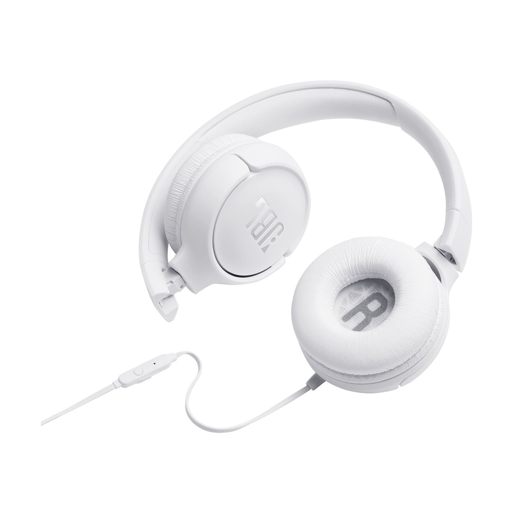 Auriculares JBL Tune 500/ con Micrófono/ Jack 3.5/ Blancos