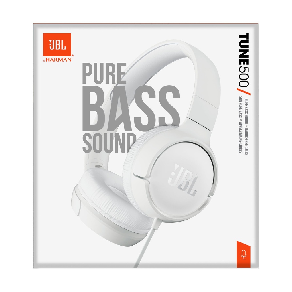Auriculares JBL Tune 500/ con Micrófono/ Jack 3.5/ Blancos