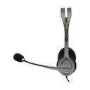 Auriculares Logitech H110/ con Micrófono/ Jack 3.5/ Plateados