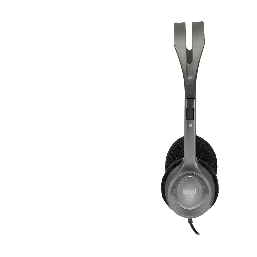 Auriculares Logitech H110/ con Micrófono/ Jack 3.5/ Plateados