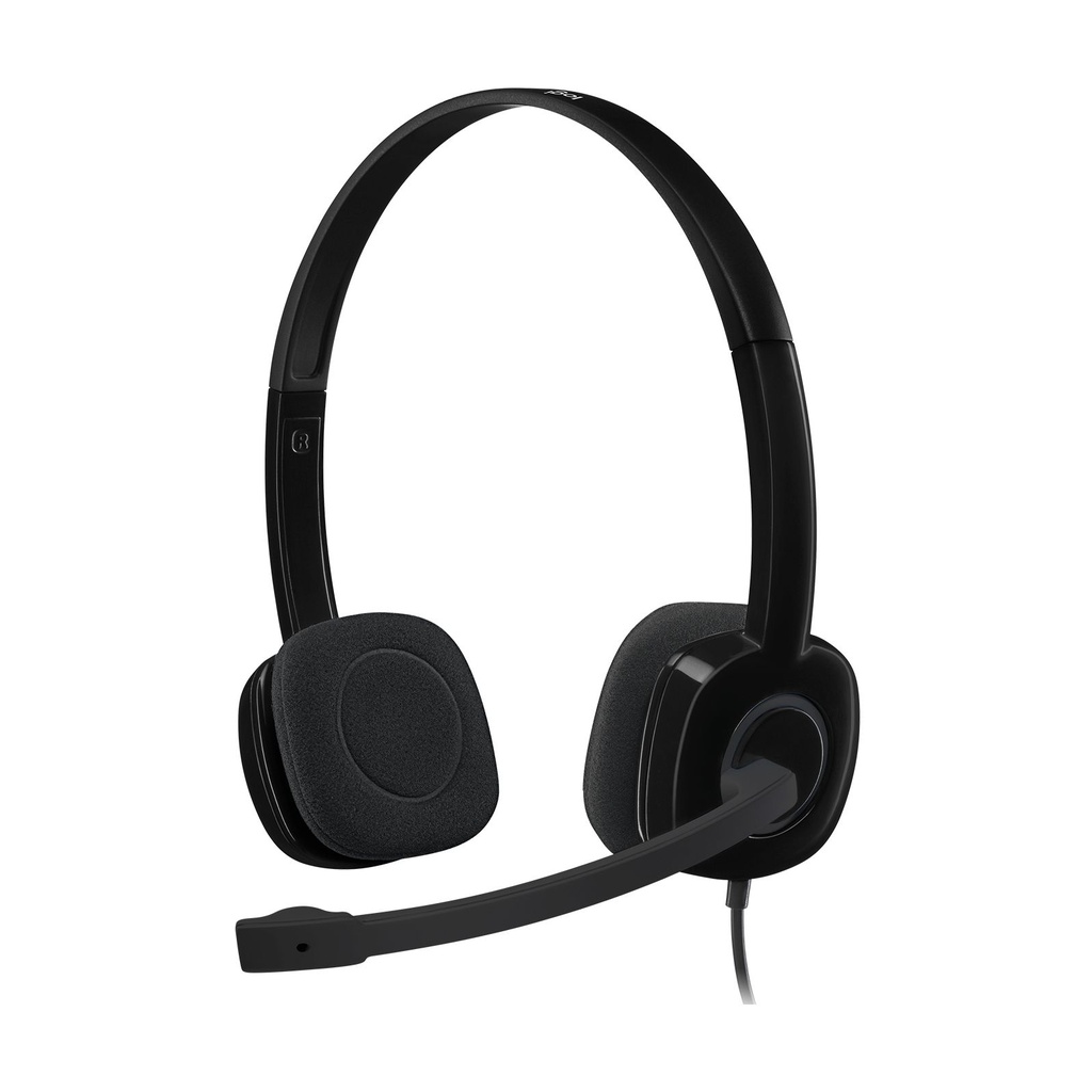Auriculares Logitech H151/ con Micrófono/ Jack 3.5/ Negros