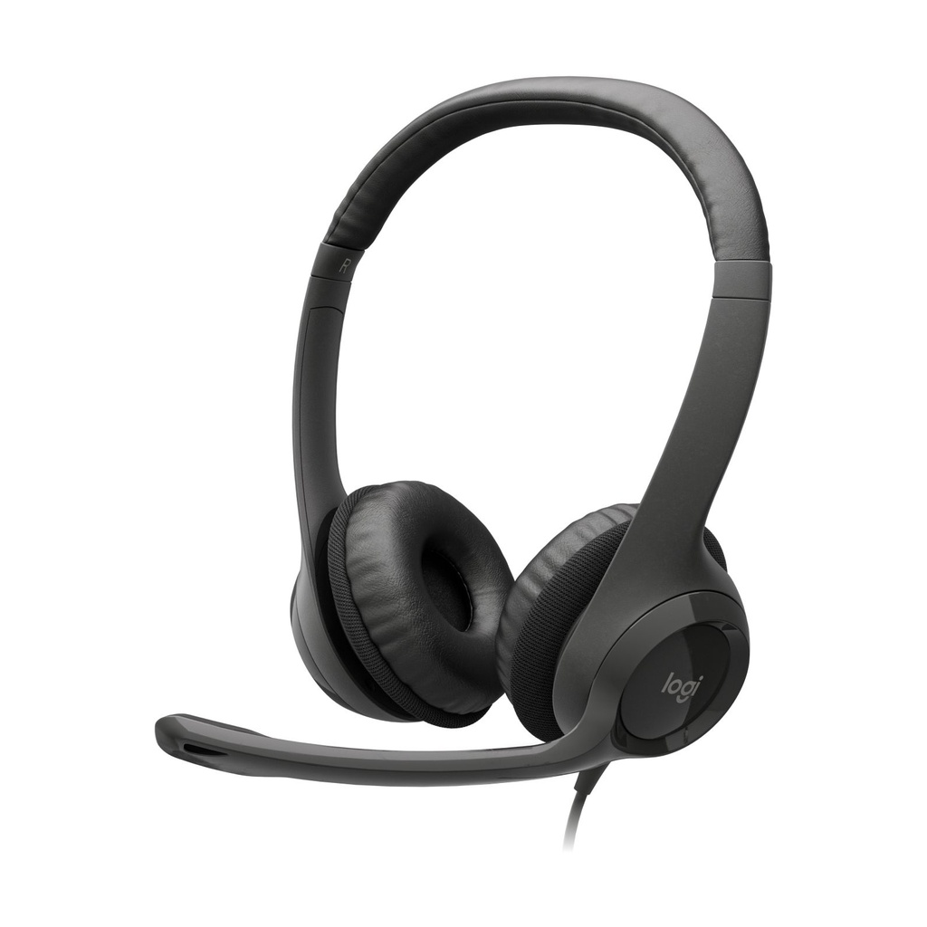 Auriculares Logitech H390/ con Micrófono/ USB/ Negros