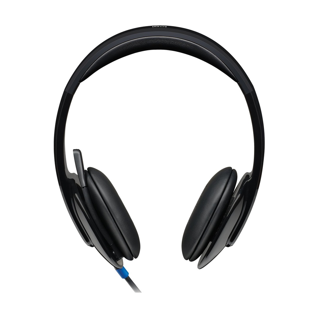 Auriculares Logitech H540/ con Micrófono/ USB/ Negros