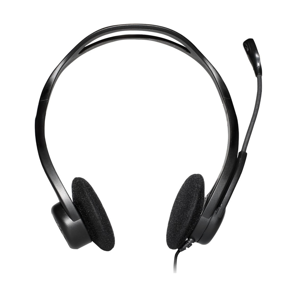 Auriculares Logitech Headset PC 960/ con Micrófono/ USB/ Negros