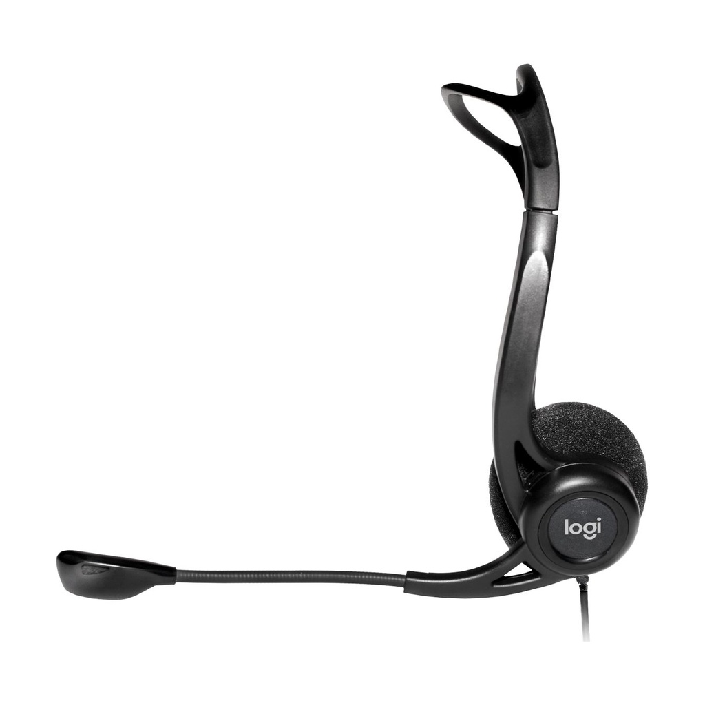 Auriculares Logitech Headset PC 960/ con Micrófono/ USB/ Negros