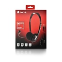 Auriculares NGS MS103 MAX/ con Micrófono/ Jack 3.5/ Negros