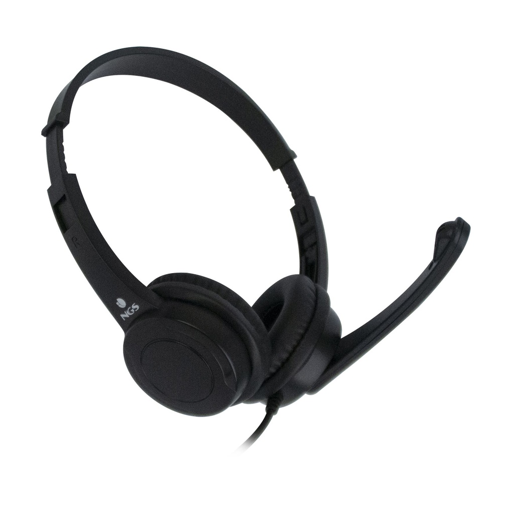 Auriculares NGS VOX505 USB/ con Micrófono/ USB/ Negros
