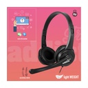 Auriculares NGS VOX505 USB/ con Micrófono/ USB/ Negros