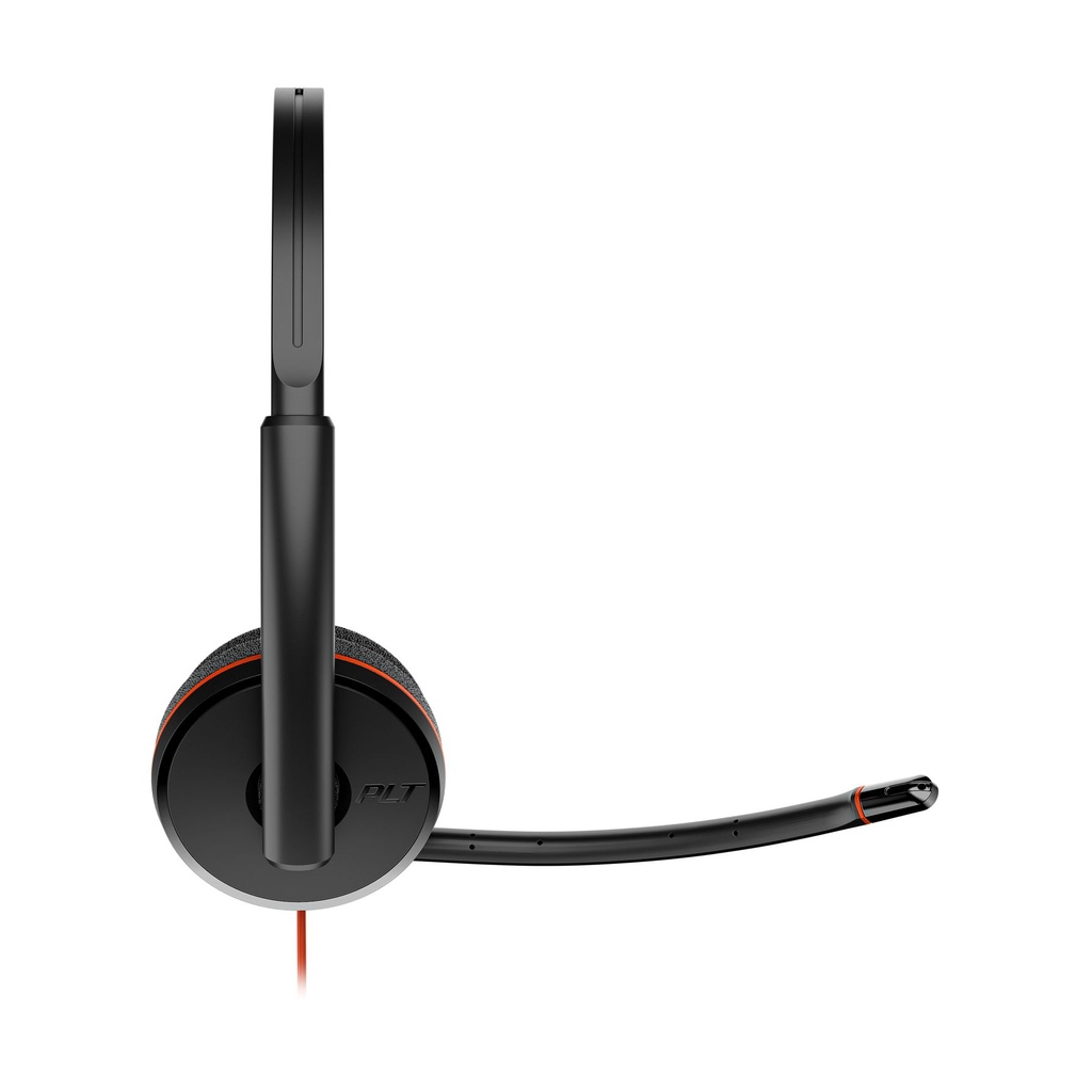 Auriculares Poly Blackwire 3220 + Adaptador USB-C/A/ con Micrófono/ Bulk/ Negros