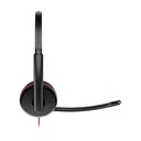 Auriculares Poly Blackwire 3220 + Adaptador USB-C/A/ con Micrófono/ Bulk/ Negros