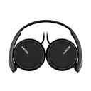Auriculares Sony MDR-ZX110B/ Jack 3.5/ Negros