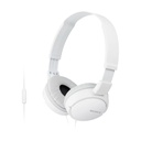 Auriculares Sony MDRZX110APW/ con Micrófono/ Jack 3.5/ Blancos