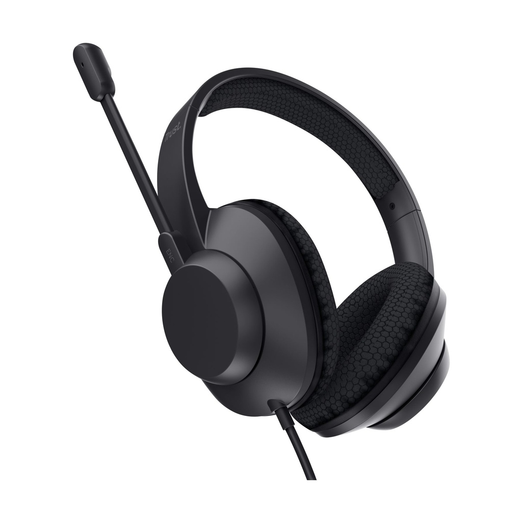 Auriculares Trust Ayda Max USB-ENC/ con Micrófono/ USB/ Negros
