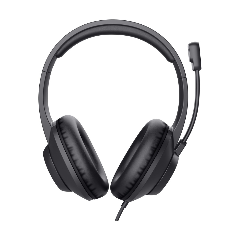 Auriculares Trust Ayda Max/ con Micrófono/ Jack 3.5/ Negros